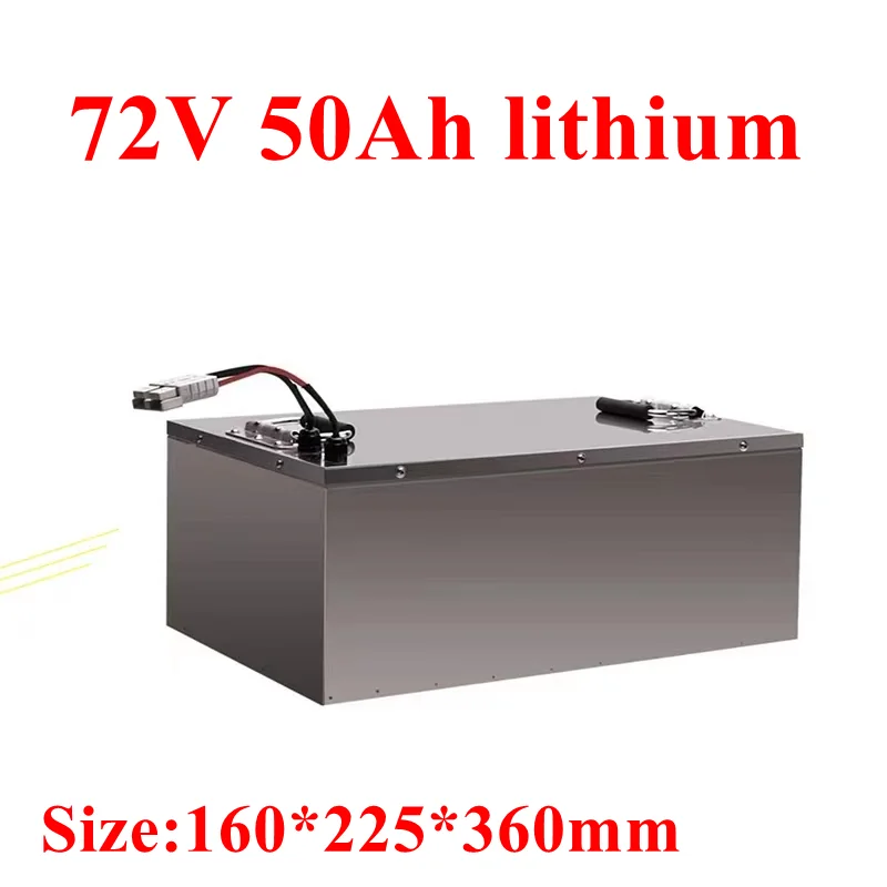 

waterproof 72v 50Ah li on lithium battery for 5000w solar energy RV EV power supply motorhome scooter + 10A charger