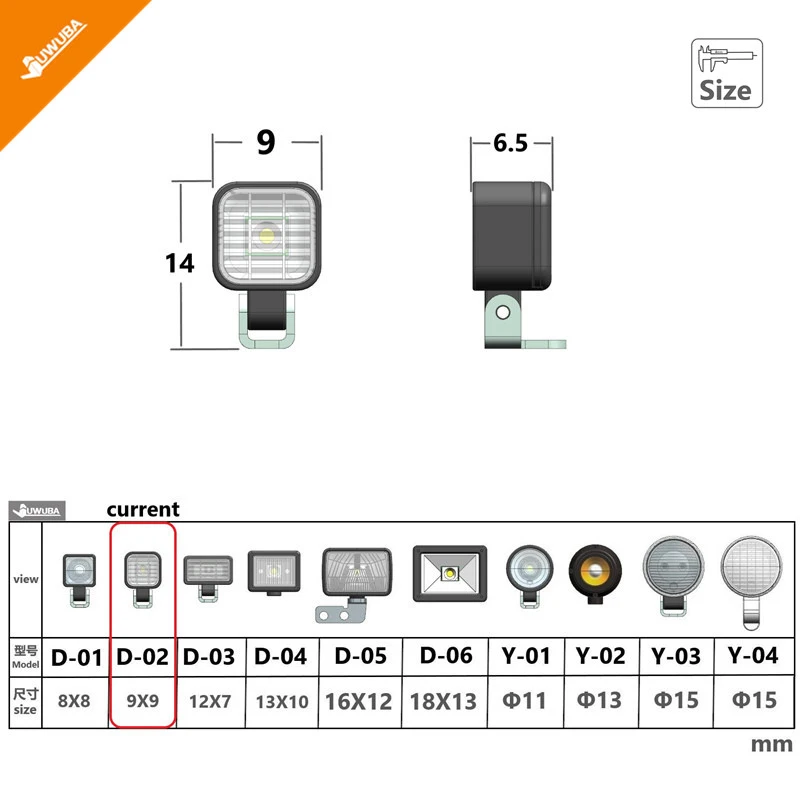 1 para LED kwadratowa lampka punktowa dla 1/10 zdalnie sterowany samochód gąsienicowy Trx4 Defender Scx10 1/14 Tamiya Truck SCANIA 770S VOLVO BENZ