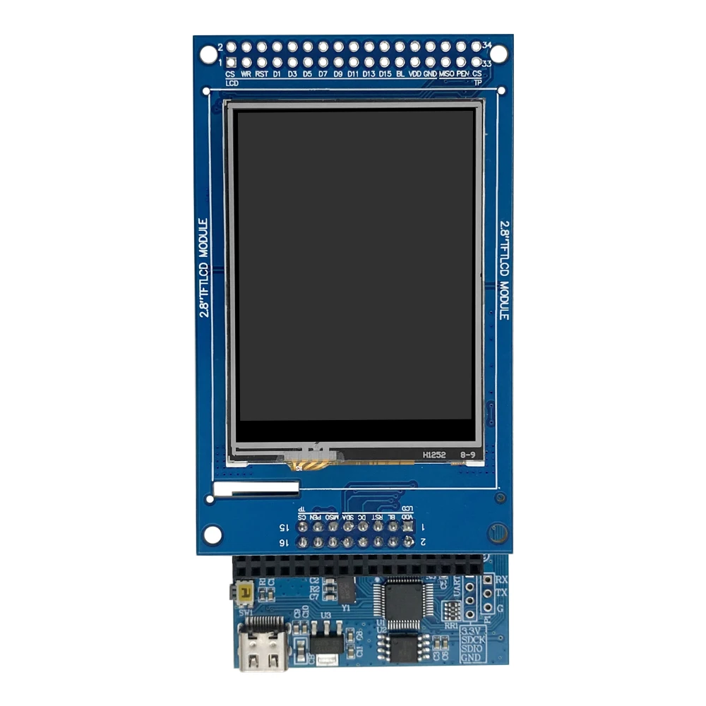 Imagem -05 - Dispositivos Eletrônicos de Display Lcd Tft 2.4 Esp32 Lvgl Suporta Wi-fi e Bluetooth Módulo Lcd 240x320 Interface Tipo-c Online