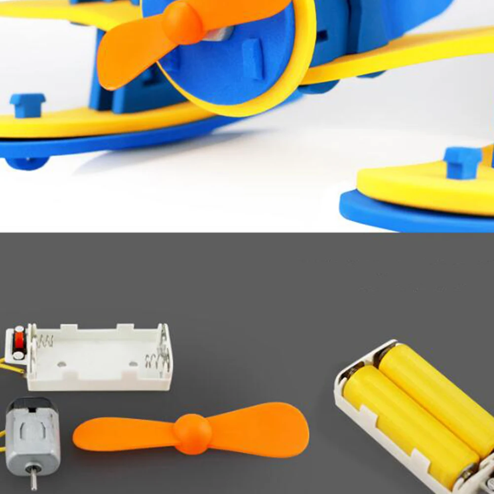 

1Pc Kids Water Plane Toy Funny EVA Assembly Toy DIY Science and Education Making Toys Supplies Early Educational Toys (without B