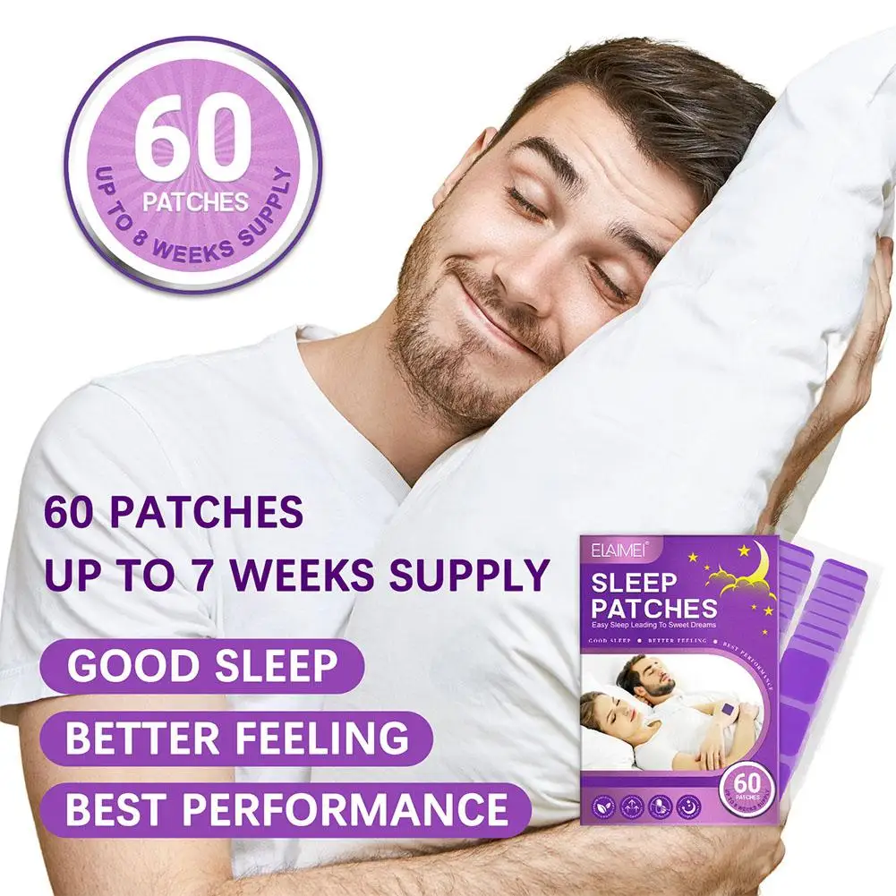 60pcs Insomnia Treatment Relieve Anxiety Decompression Headache Neurasthenia Soothing Plasters Body Relaxing Help Sleeping Patch