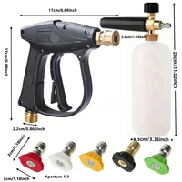 3000PSI High Pressure Cleaning Water Gun - M22-14 Hose Interface & 1/4 Inch Quick Connection for Car Patio Garden