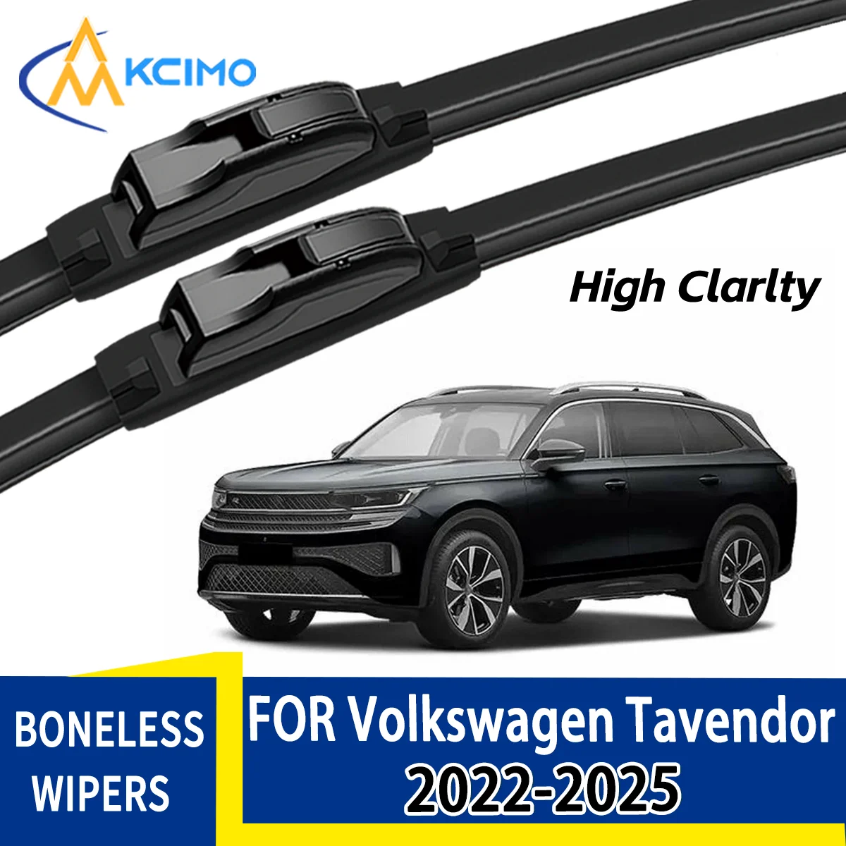 

For Volkswagen Tavendor 2022-2025 Automobiles Durable Quiet Front Windscreen Wiper Blades Auto Window Replacement Accessories
