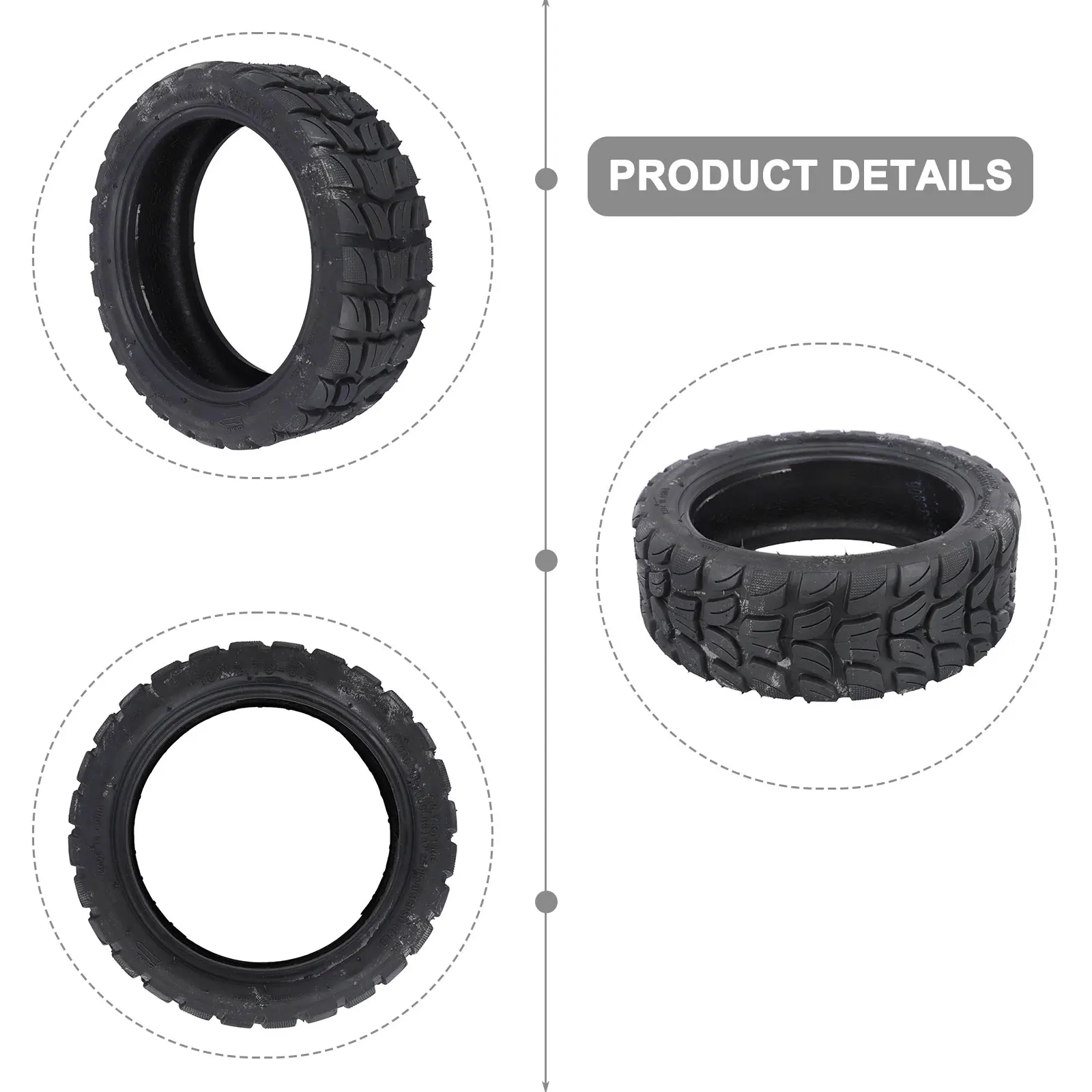 Enhance your ride with 10x2 75 6 5 Offroad Tubeless Tire for Speedway 5 & For Dualtron 3 EScooter Long lasting and Dependable