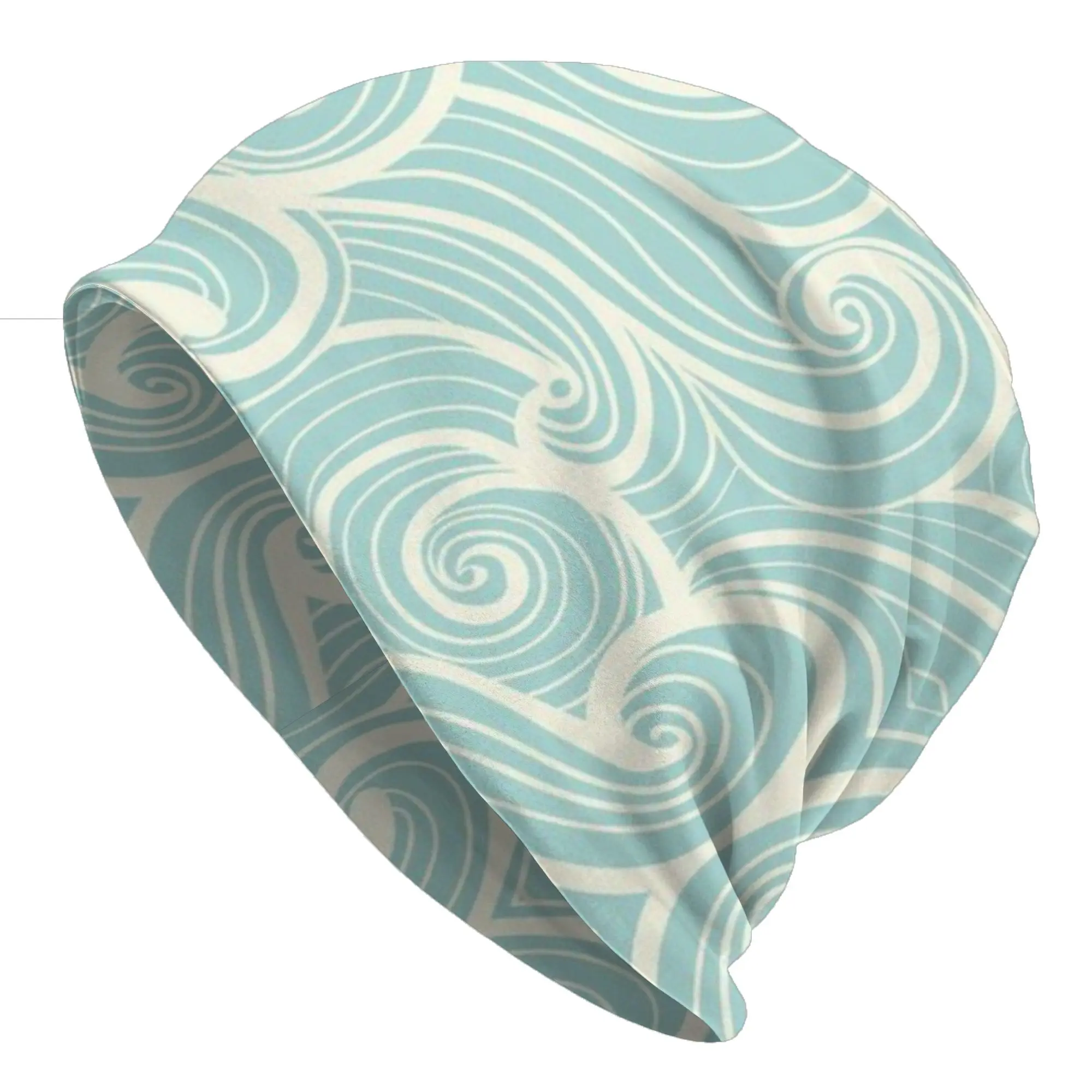 Bonnet Hats Sea Wave Men Women's Thin Hat Blue (6) Autumn Spring Cap Street Skullies Beanies Caps