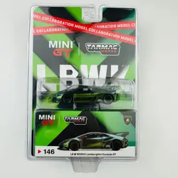 TSM Mini Gt 1/64 Minigt 146 Huracan GT Magic Green LBWK MJ Die-cast Alloy Car Model Collection