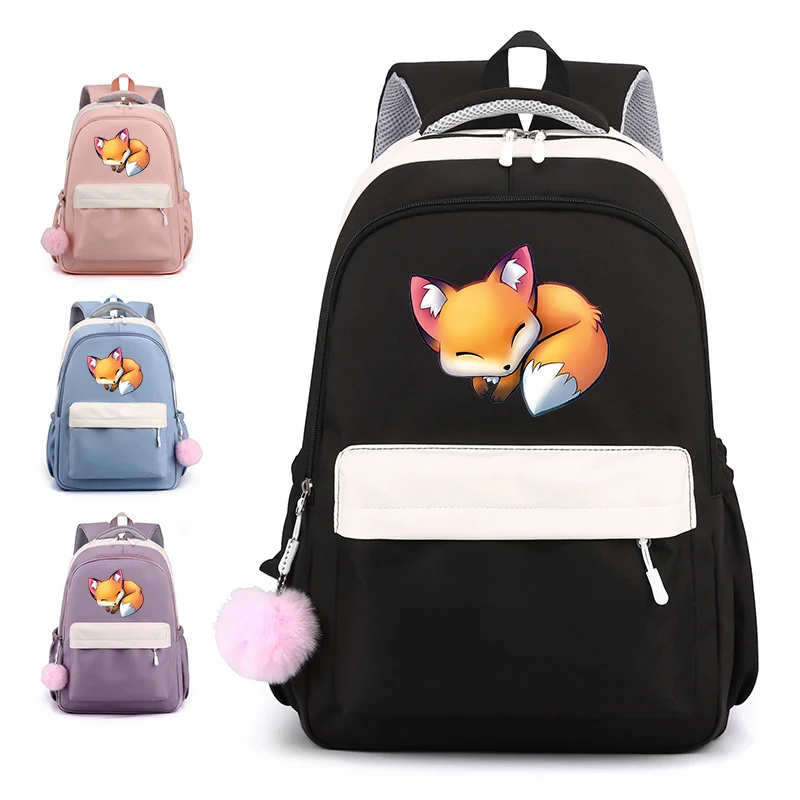 Cute Cartoon Fox Backpack New Fashion Casual High Quality Backpack Cute Fox Backpack School School Bag Cartoon School Bag