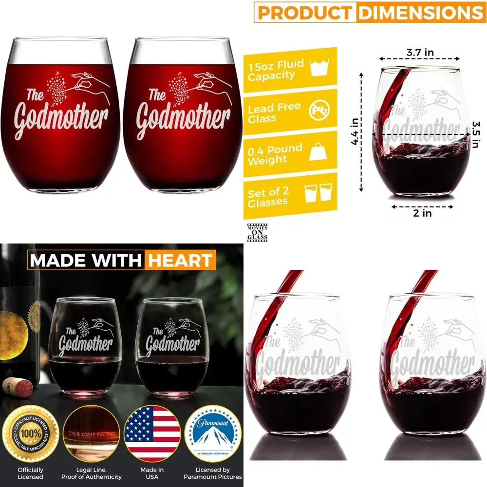 

Элегантные бокалы для вина без ножек — ручная работа, 15 унций, набор из 2 шт., идеально подходят для родителей, дней рождения и особых мероприятий