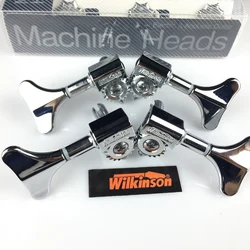 NEW wilkinson Electric Bass Guitar Machine Heads Tuners Guitar Tuning Pegs Open Gear WJB-750 Chrome Silver