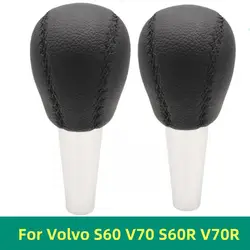 Automatic Hand Speed Ball Gear Shift Knob Leather For Volvo S60 V70 S60R V70R Car Styling Accessories Car Stying Accessories