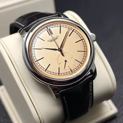 Men Fashion Retro Leather Watch Quartz Analog Business Wristwatch Birthday Gift