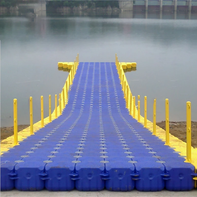 Customized color Simple assembly floating pontoon plastic Free accessories floating dock