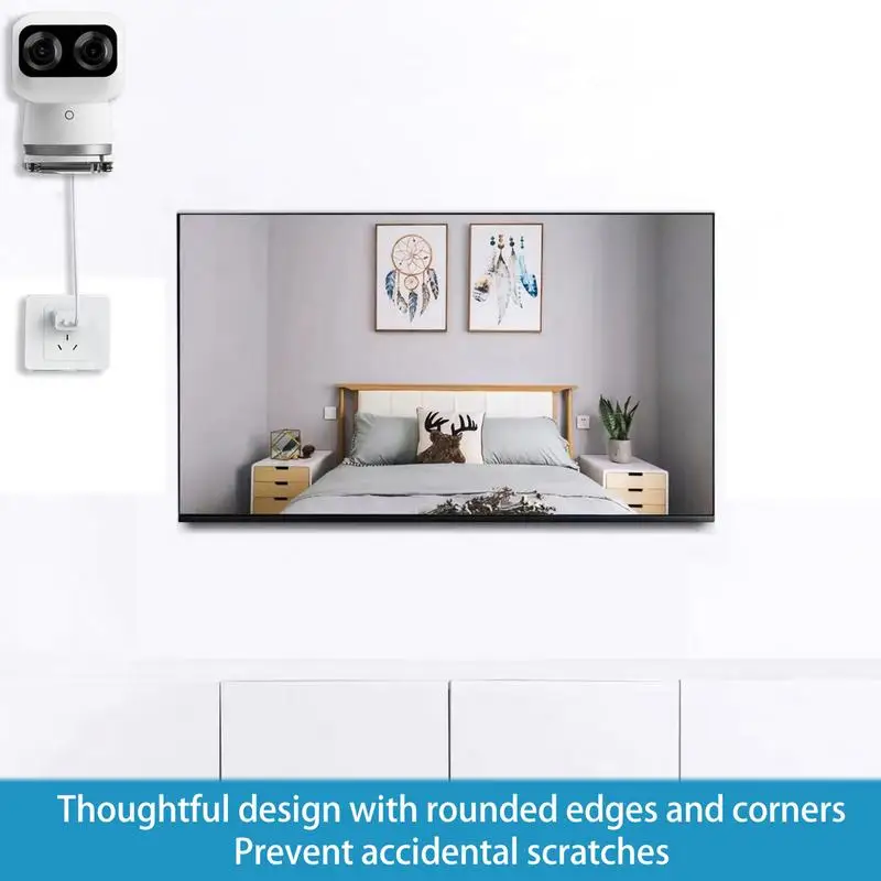 Wall Mount Camera Shelf Security Camera Wall Mount Stand Bracket Fully Open Design Camera Storage Stand for Outdoors Walls