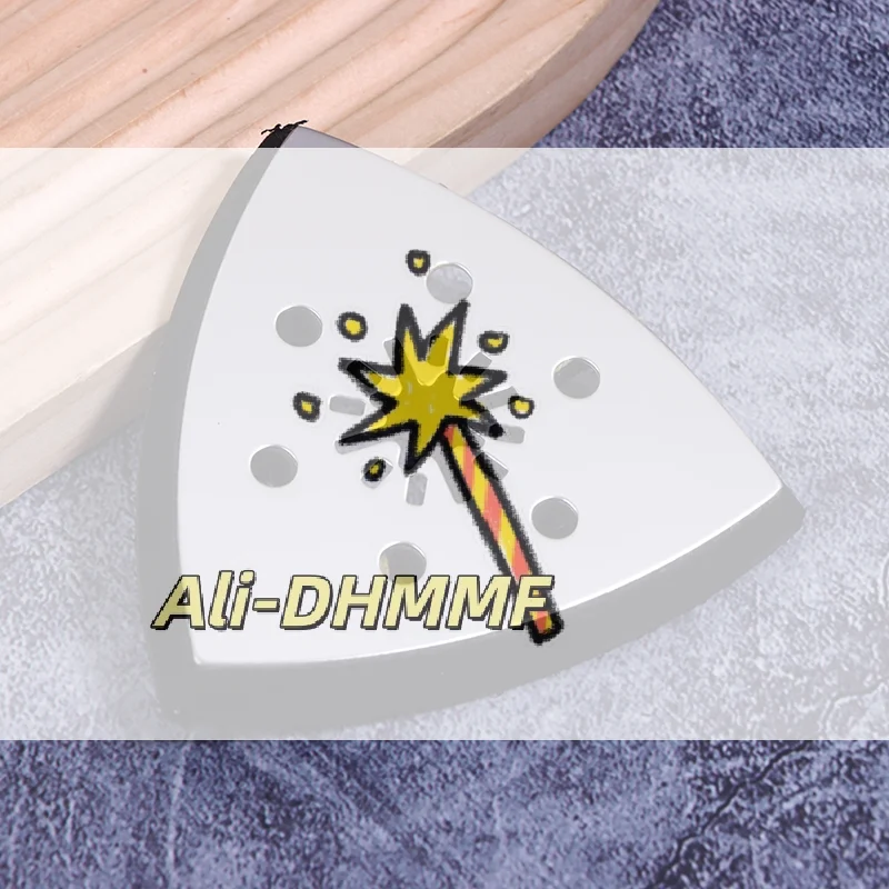 

90mm Triangular Sanding Pad with 6 Holes - Quick Release Universal Pad for Wood Polishing, Grinding & Surface Preparation