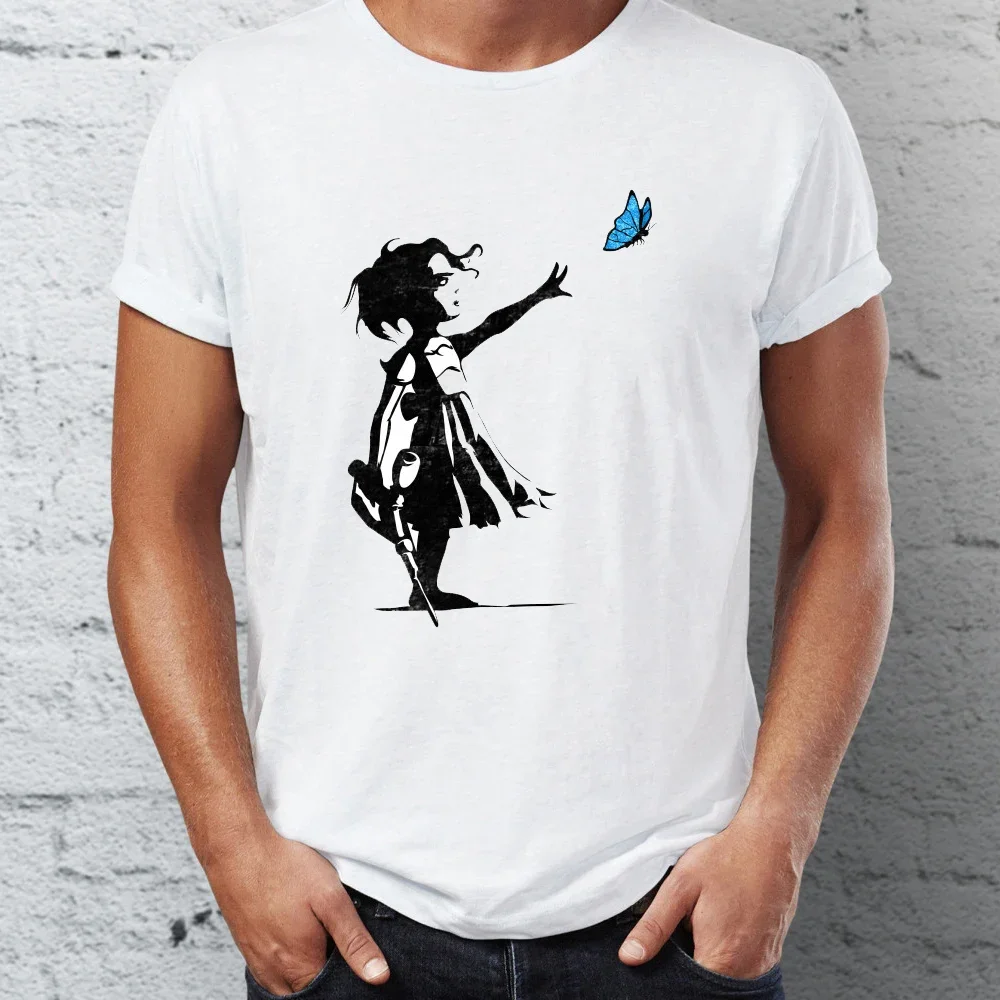 Badass Artsy Tshirt Tees Tops Harajuku Casual Men's t-shirt Bioshock Big Daddy And Little Sister Splicer Gaming graphic t shirts