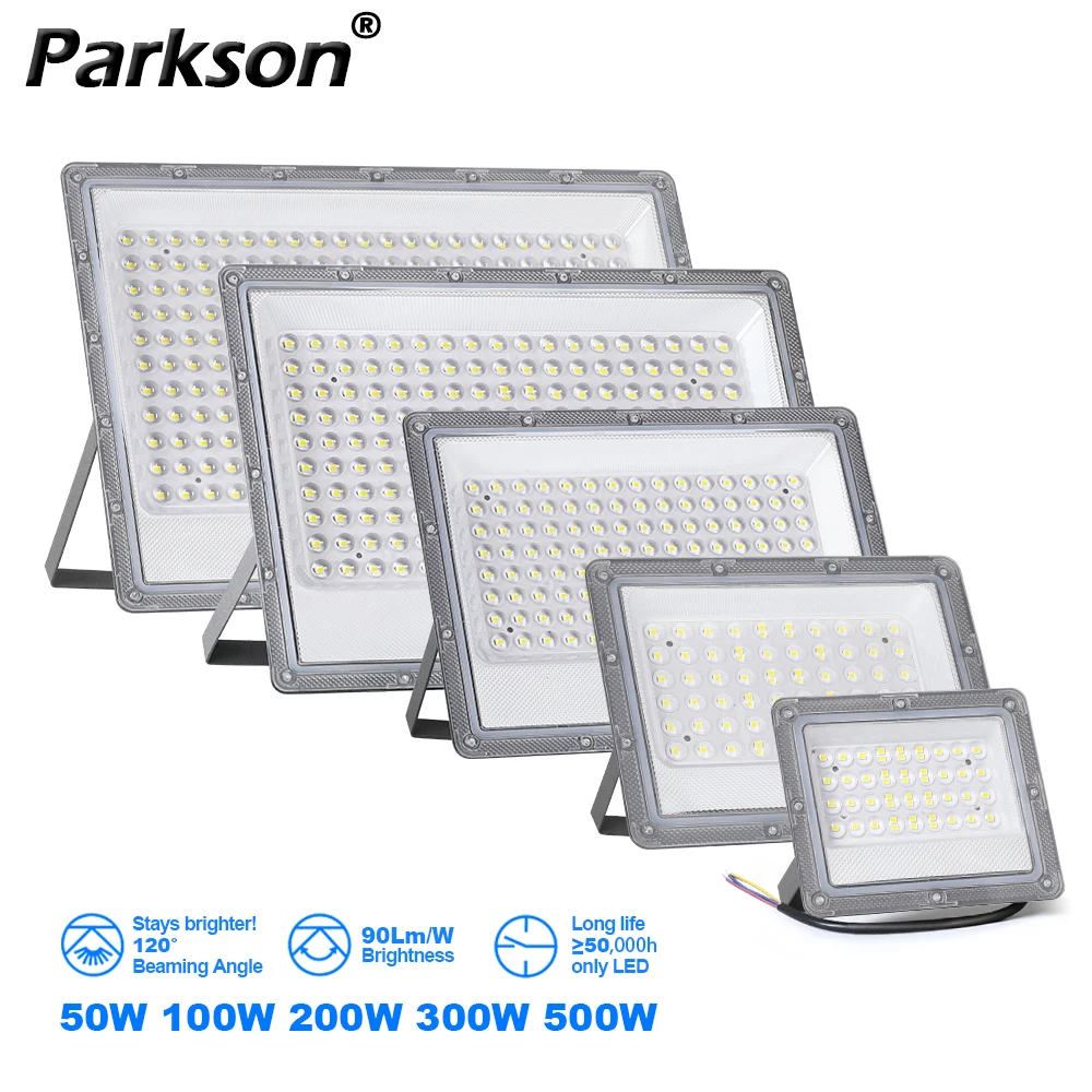 

LED Flood Light Spotlight AC220V 240V 500W 300W 200W 100W Outdoor LED Light Floodlight IP66 Waterproof Garden Lighting Street