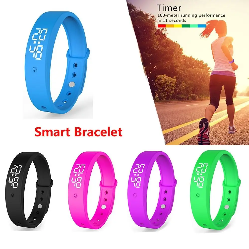 Waterproof Vibrating Alarm Wristband Body Temperature Monitor Vibration Wake-Up Silent Wristband LED Screen Vibration Alarm