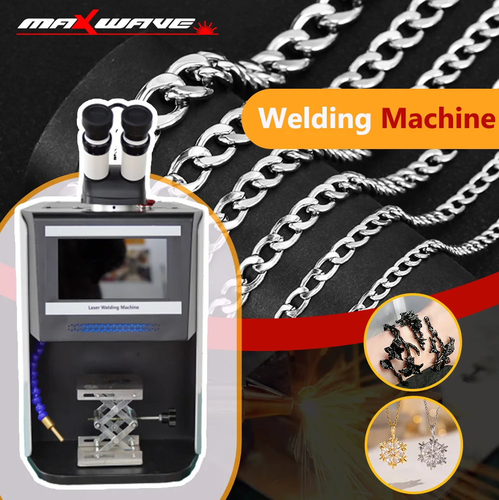 MAXWAVE 60W Compact Laser Welder Jewelry Specific High Power Microscope Precise Welding HD Camera Stable Performance