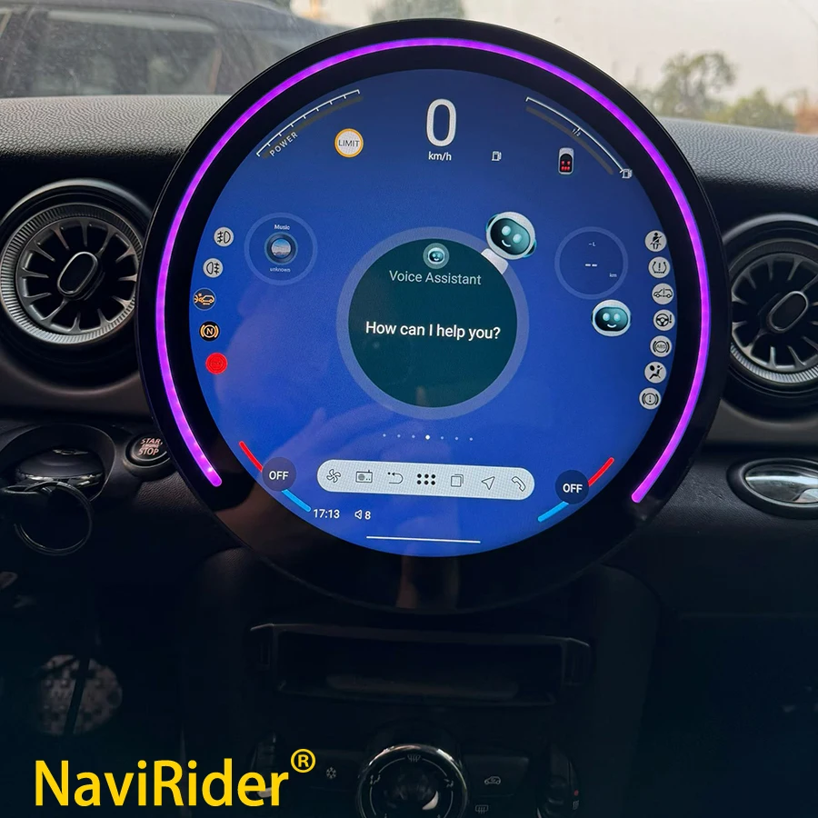 11.9inch Android 15 Multimedia Video Player Carplay 4G GPS For BMW MINI R56 2007-2014 CIC CCC Stereo DSP WIFI Car Radio Screen