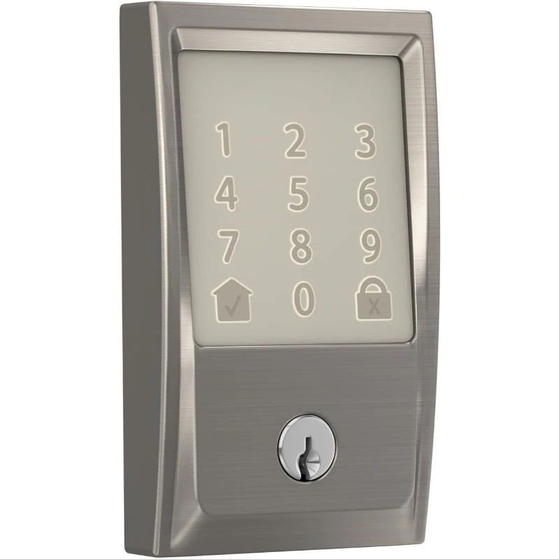 Encode Smart Wi-Fi Deadbolt with Century Trim in Satin Nickel тримеры для травы