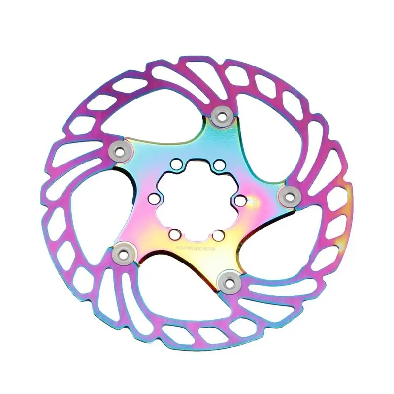 

Bike Disc Brake Rotors Colorful Bicycle Disc Brake Modification Cycling Accessory With Hollow Design For Mountain Bicycle Solid