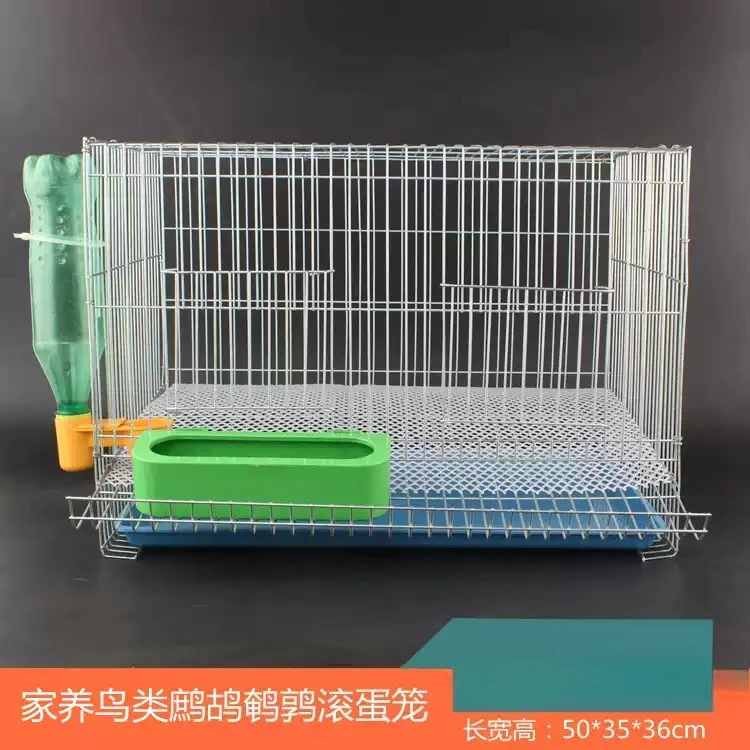 Rutin chicken breeding cage Small rolling egg quail cage Family breeding chick egg laying cage