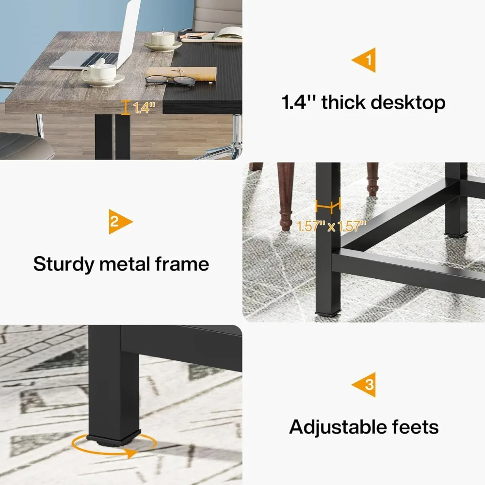 طاولة غرفة اجتماعات 4 أشخاص، رمادي 39.4 لتر × 39.4 وات × 29.52 ساعة بوصة طاولة غرفة اجتماعات صغيرة للمكتب المنزلي #5