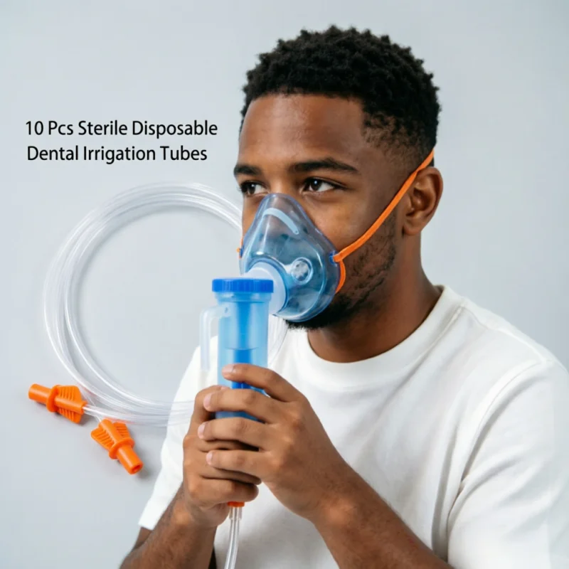 10 Pcs No Assembly Disposable Nebulizer Mask Kit, Easy to Use for Adults & Kids