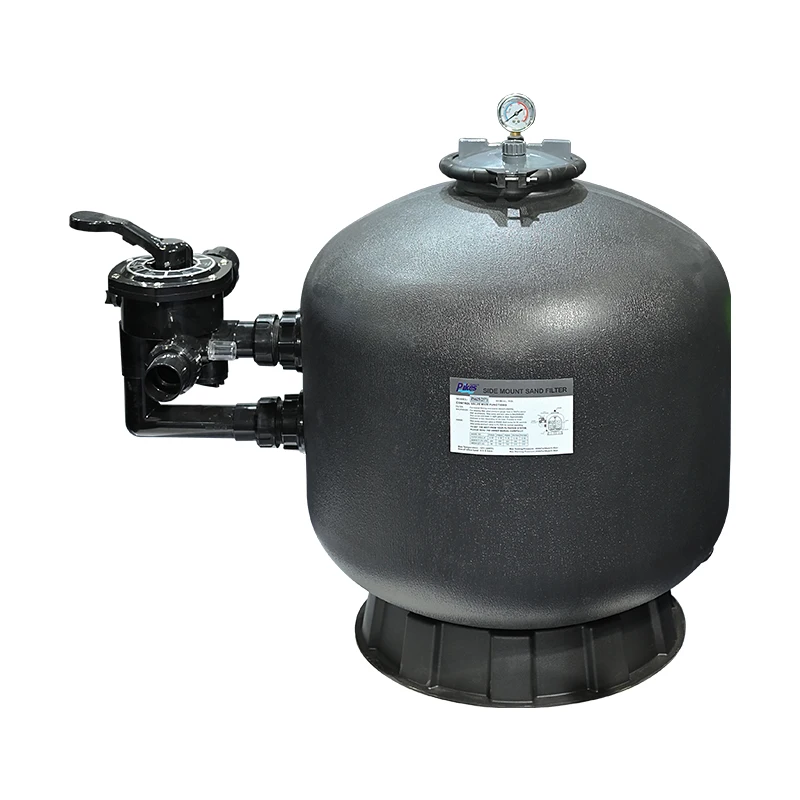 Pikes Fabricación en fábrica Filtro de arena de piscina con filtro de arena montado lateral de plástico para filtración de tratamiento de agua de piscina