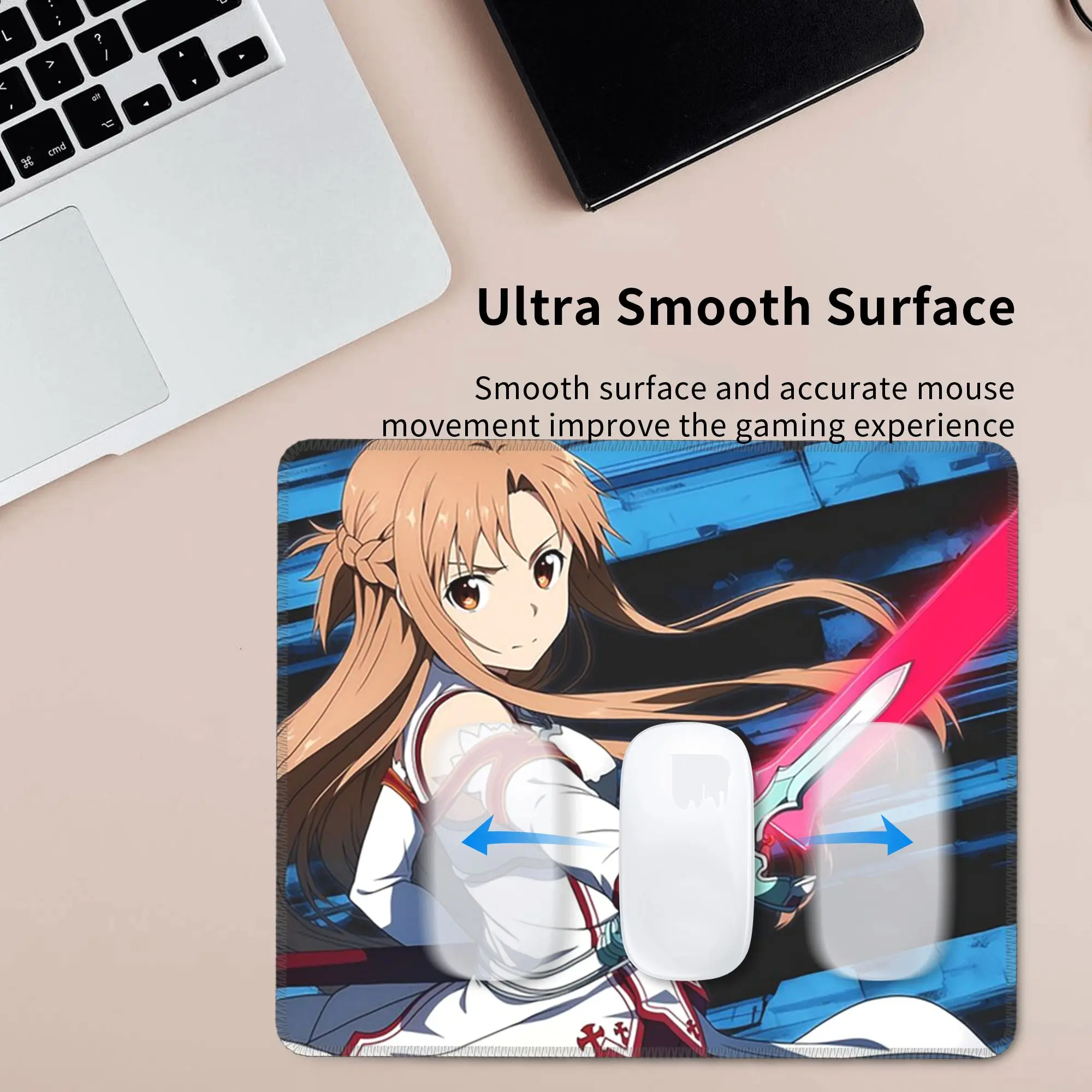 Sword Art Online Sao Yuuki Asuna Anime Mouse Pad Computer Keyboard Mouse Mat PC Laptop Desk Mat Office Accessories Table Mats