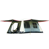 Outdoor camping tent 8-10 people vinyl double-layer tent, camp tent outdoor rainproof big tent