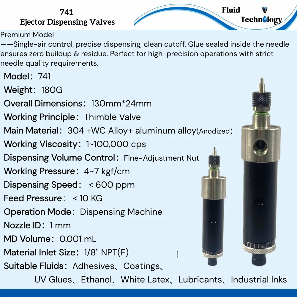 DJF-50 Precision Single-Acting Thimble Type Dispensing Valve High-Frequency Pouring Valve Machinery Industrial Equipment