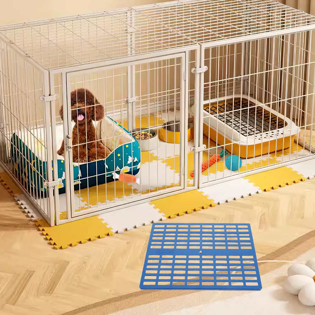 

3pcs Pet Cage Floor Mats Plastic Feet Pads Resting Bunny Blue Small Animal Comfort High Strength Non Slip Urine