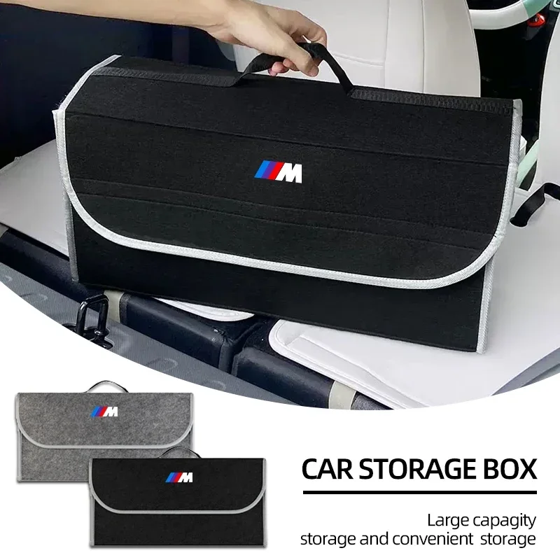 

Car Trunk Storage Bag Organizer Sundries Stowing Tidying Box For BMW M E34 E36 E60 E90 E46 E39 E70 F10 M6 E71 F01 F02 F87