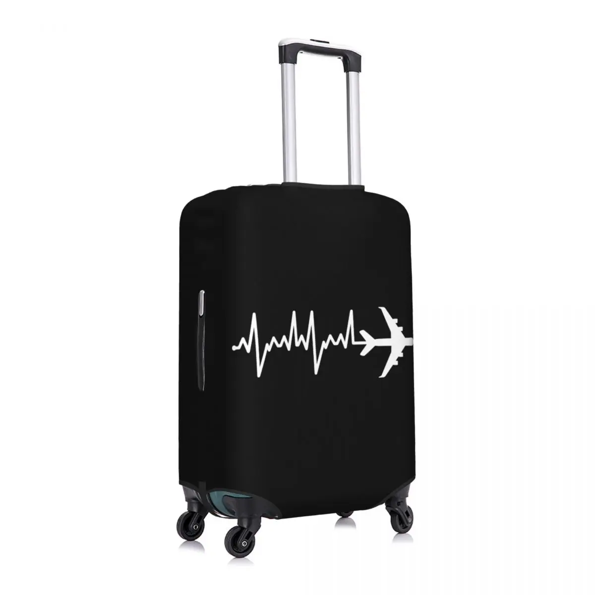 Custom Aviation Airplane Heartbeat Pilot Luggage Cover Cute Aviator Plane Gift Suitcase Protector Covers Suit For 18-32 inch