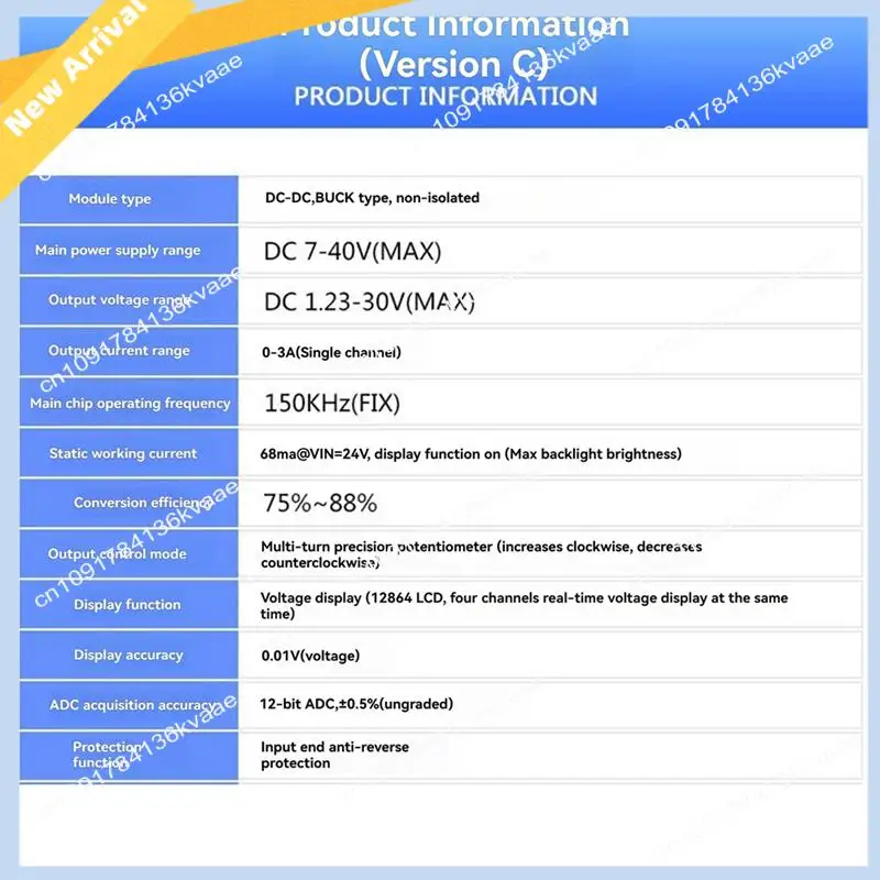 

M01K LM2596 Многоканальный переключатель питания Модуль питания DC-DC Антигипертензивный цифровой модуль питания DC1.5V-30V