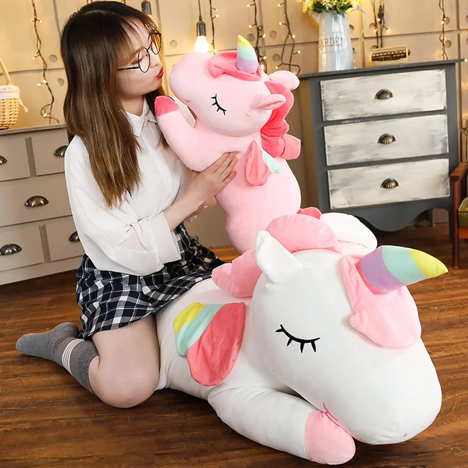 Unicorn Plush Toy Unicorn Stuf - Unicorn Stuffed Toy 评论和价格