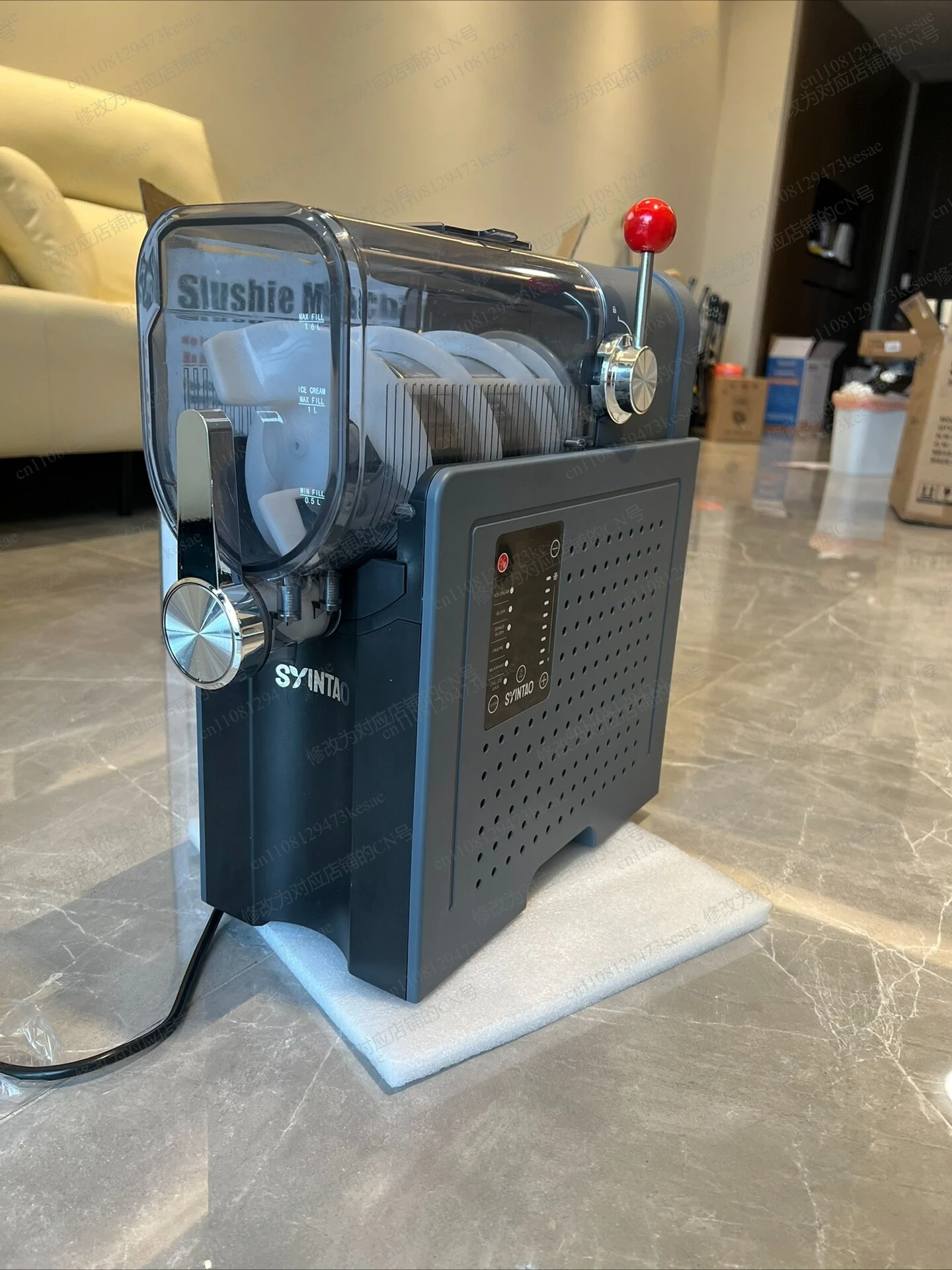 Commercial Smoothie Blender Ice Cream Maker Machine High Power Stainless Steel for Home Restaurant Bar