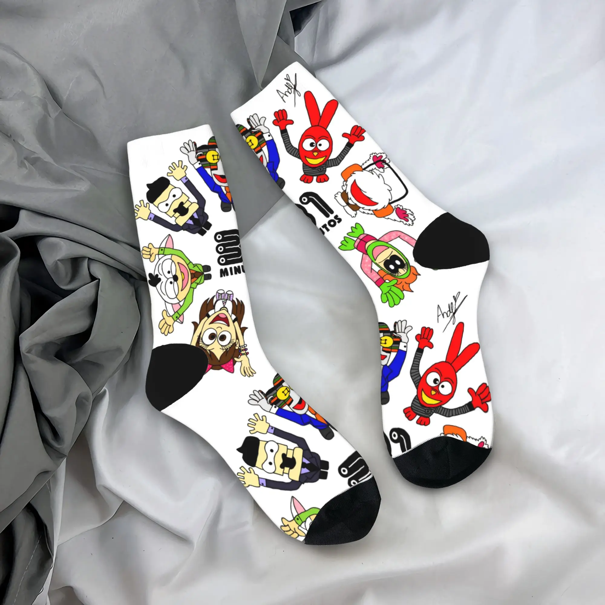 

31 Minutos Comedy Television Socks Kawaii Stockings Autumn Non Slip Adults Men Socks Medium Soft Custom Running Socks