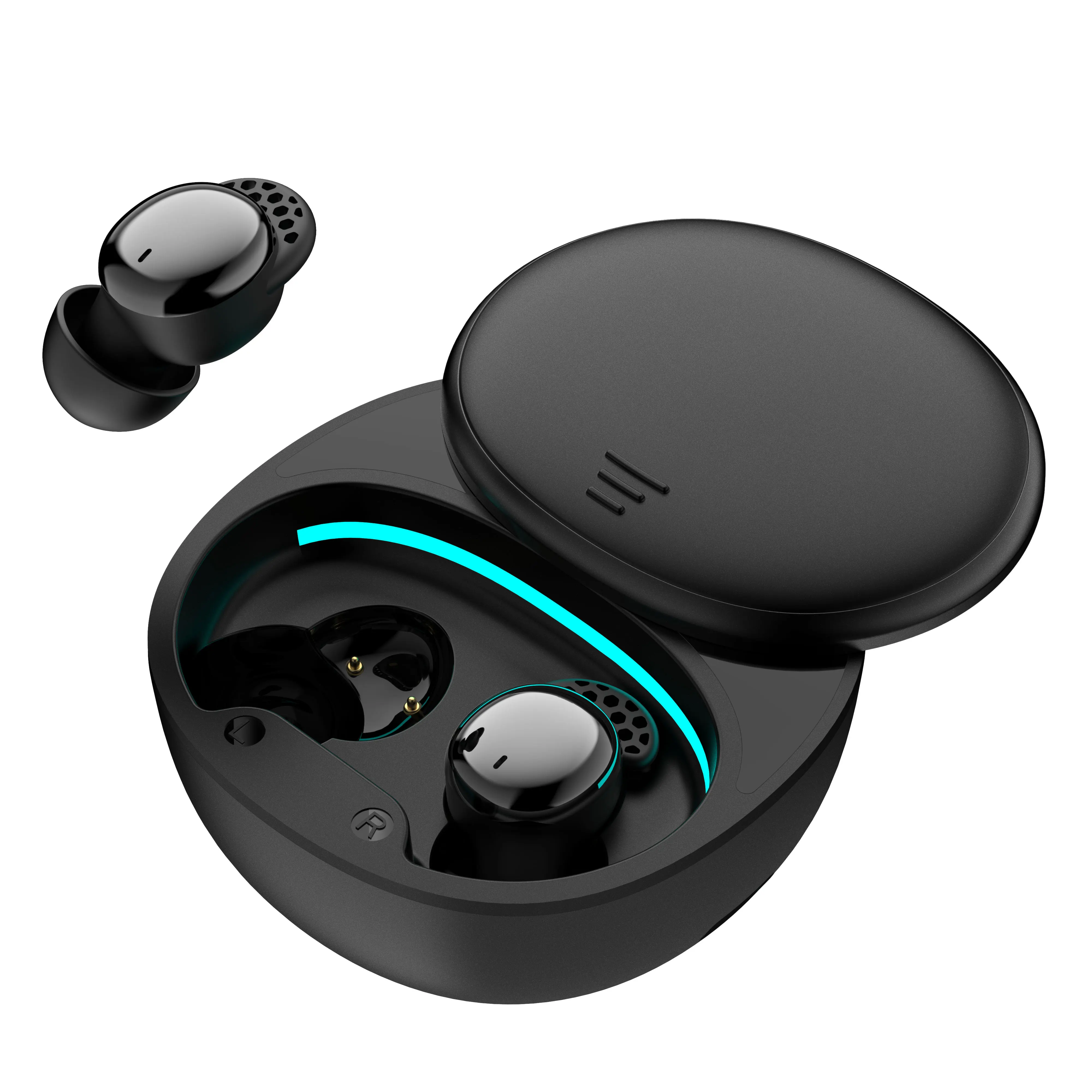 سماعات أذن للنوم للنوم الجانبي، سماعات أذن لاسلكية مريحة تحجب الضوضاء، موسيقى النوم، وضع مزدوج