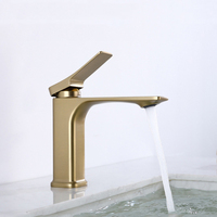 Basin Faucet Gold Black Bathroom Faucet Mixer Tap Brass Wash Basin Faucet Hot and Cold Water Sink Faucet New Modern Water Taps