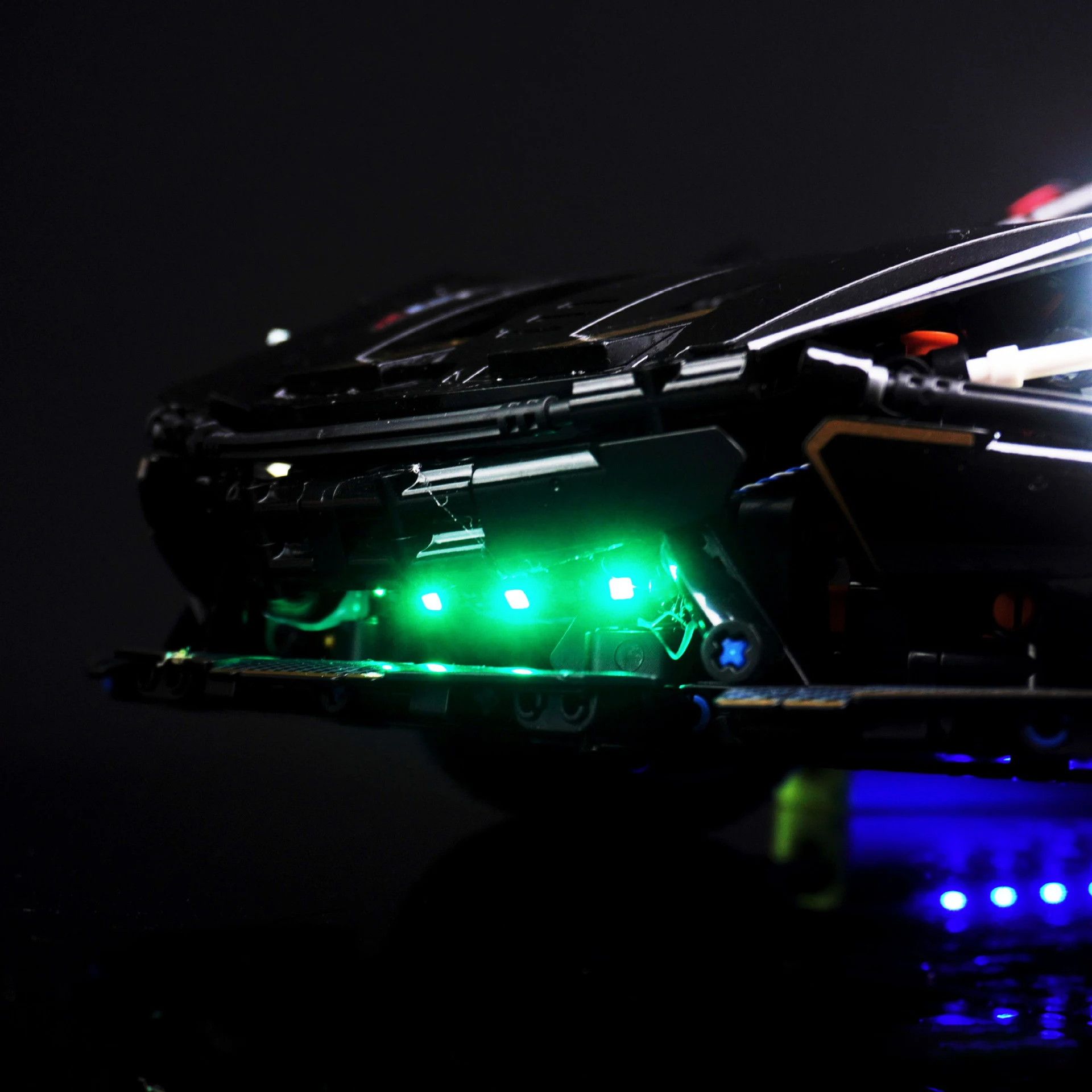 DIY-LED-Beleuchtungsset für 10625, dunkles Supercar-Gebäudemodell, ferngesteuertes Beleuchtungsset für umwandelbare Sportwagen (nur Lichter)