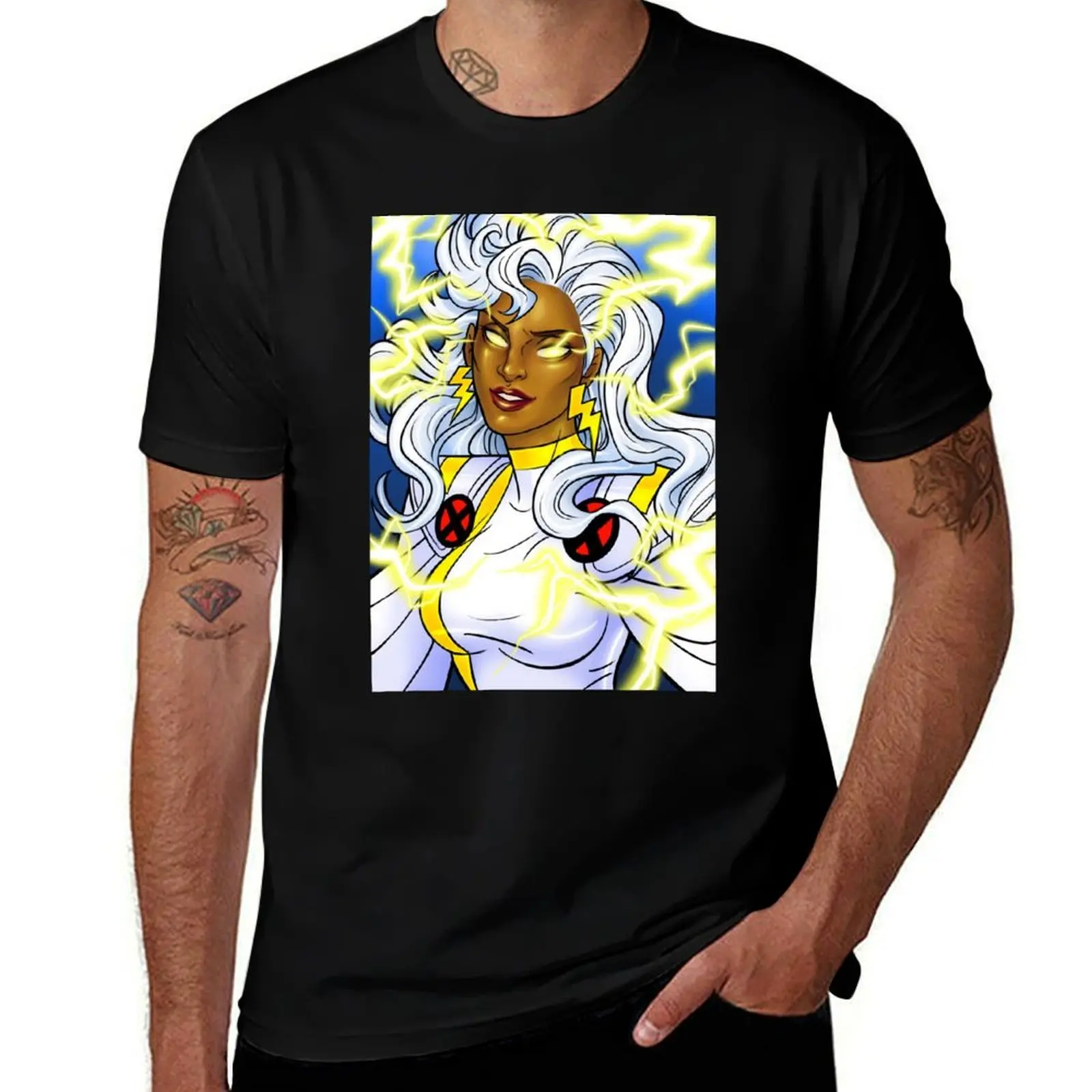 Mutant Detected - Thunderstorm T-Shirt Casual Loose Short Sleeve Tee for Men T-Shirt