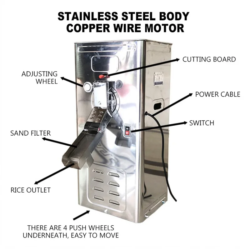 Cabinet Rice Milling Machine Rice Beater Corn Peeling Machine Rice Shelling Machine Household Rice Peeling Threshing Machine