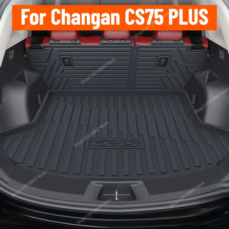 For Changan CS75 PLUS 2023-2026 TPE Trunk Mat Ultra Cargo Liner Waterproof Anti-Scratch Rear Boot Protector Interior Accessories