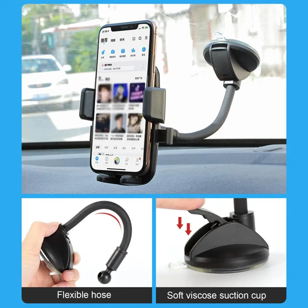 Reusable Phone Holder Easy Installation Random Color 360 Degree Rotatable Phone Mount Adjustable Phone Holder