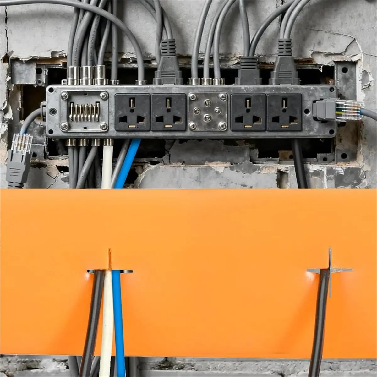 16.4ft Perforated Strips for Electrical Wire, Hold Wires in Place & Mark for Industrial and Commercial Rough-in, Drywall