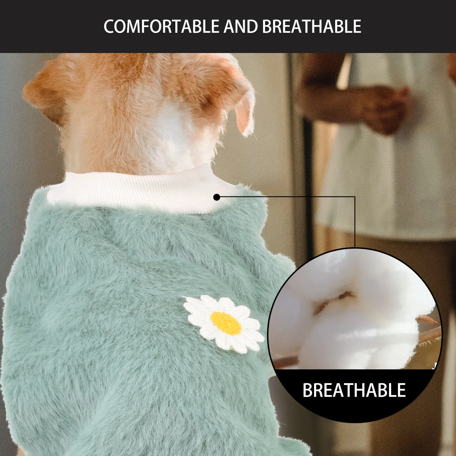 

Adorable Puppy Dog Outfit Pet Clothing Lightweight Comfortable Wearable Design Funny Party Photo Costume Warm Winter Small Pet