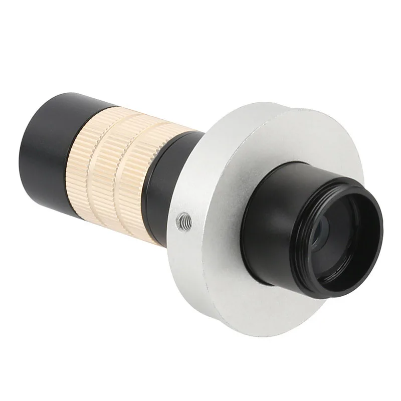 Adjustable 200X Continuous Zoom C-mount Lens C/CS Mount Magnify Glass Lens for CCD Digital Industrial Microscope Video Camera