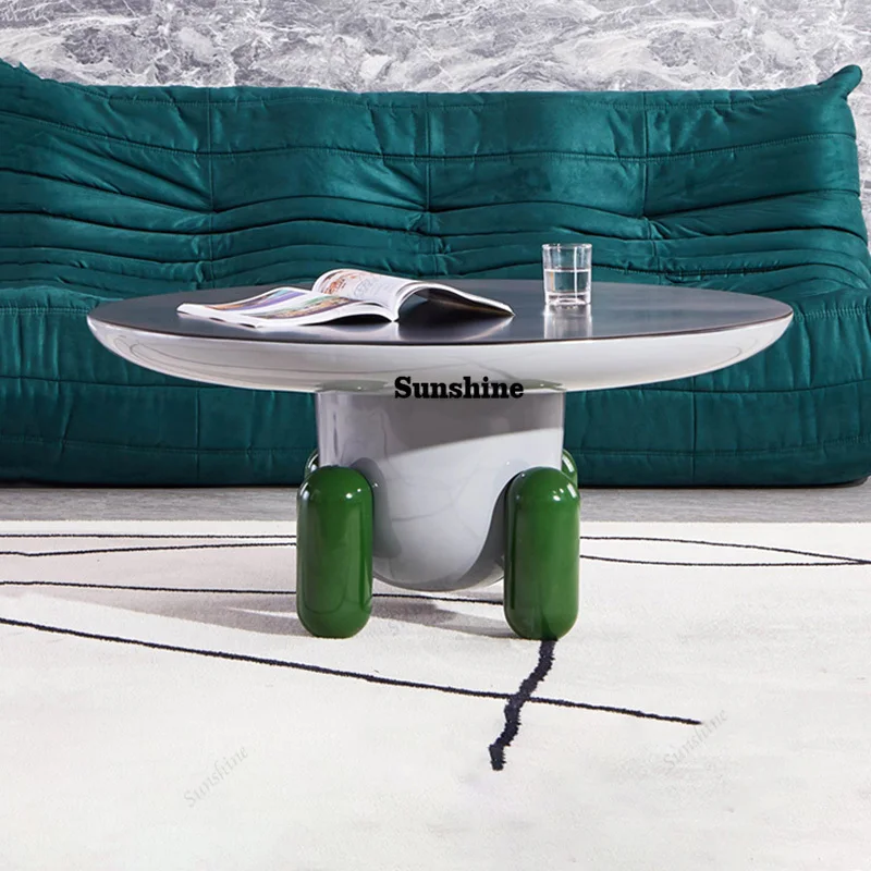 

Кофейные столики уникального дизайна, круглые, минималистичные, эстетичные, премиум-класса, модные, в скандинавском стиле, мебель для гостиной